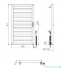 Excellent Brego Smart 91x50 grzejnik łazienkowy elektryczny czarny mat GREX.BRS91.BL